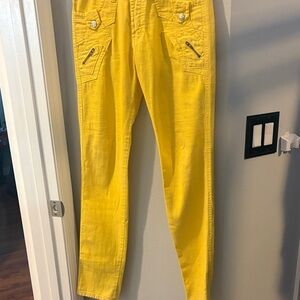 Bright Yellow Skinny Pants